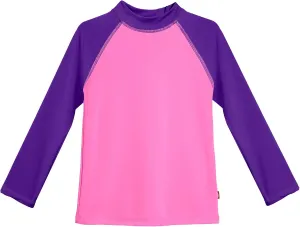 Made in USA Girls' SPF50 Rash Guard Sun Swimming Tee Pool Beach Tshirt Top