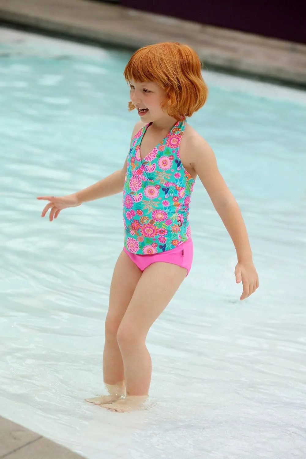 Made in USA Girls' Swimming Bottom UPF50  Rash Guard Swim Brief