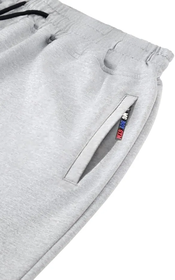 Mens Active Athletic Workout Jogger Sweatpants for Men with Zipper Pocket and Drawstring Size S-2XL