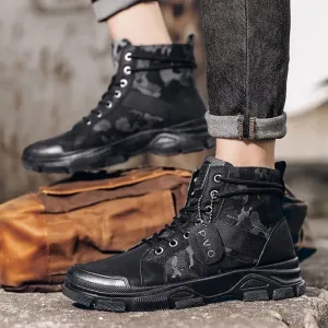 Men's Fashion Camouflage Military Boots Outdoor Shoes - 602