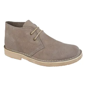 Mens Roamers Round Toe Desert Boot Grey