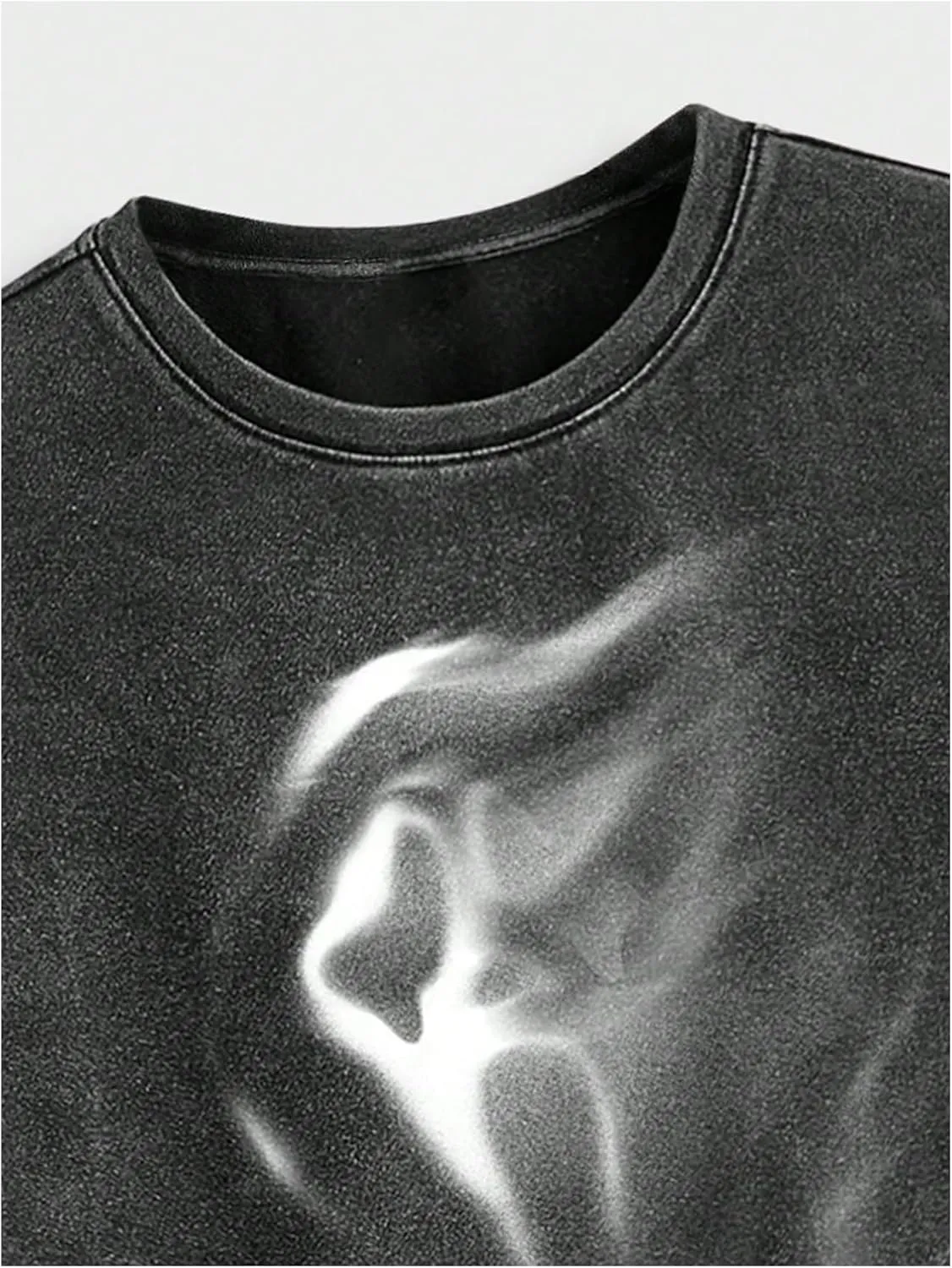 Men's Skull Graphic Tees Vintage Crew Neck Shirts Short Sleeve T Shirt Summer Tops Streetwear