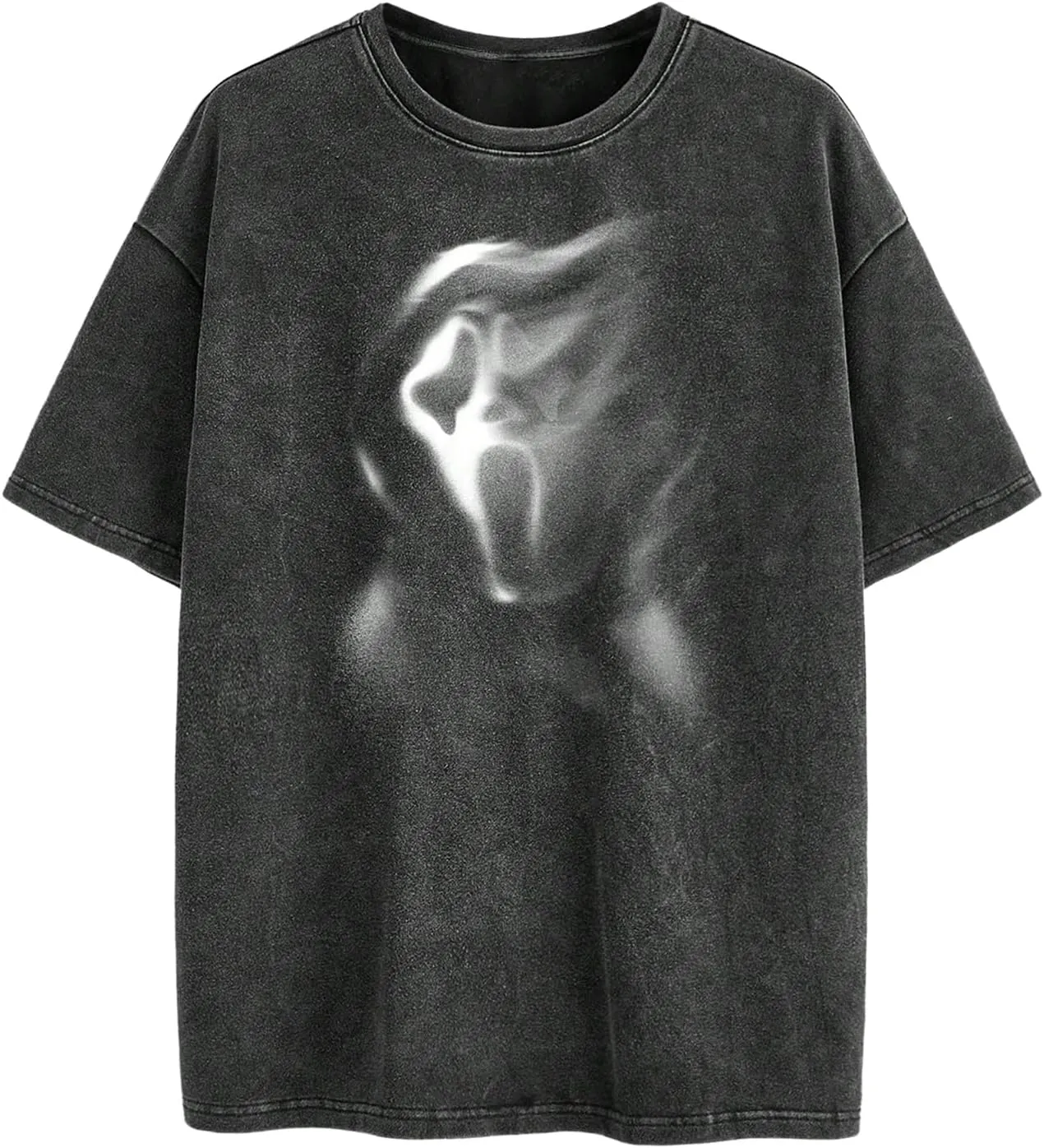Men's Skull Graphic Tees Vintage Crew Neck Shirts Short Sleeve T Shirt Summer Tops Streetwear