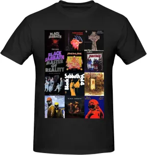 Mens T-Shirts Short Sleeve Fashion Tee Crewneck Top Clothing Black