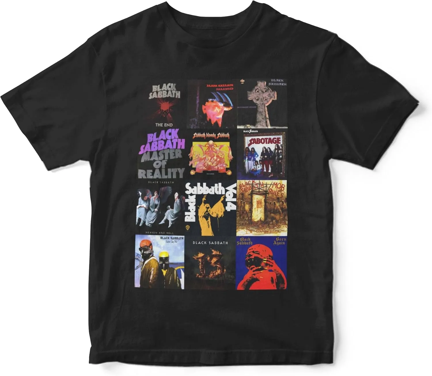 Mens T-Shirts Short Sleeve Fashion Tee Crewneck Top Clothing Black