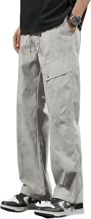 Men's Workwear Cargo Pants Multi-Pocket Straight Leg Casual Pants