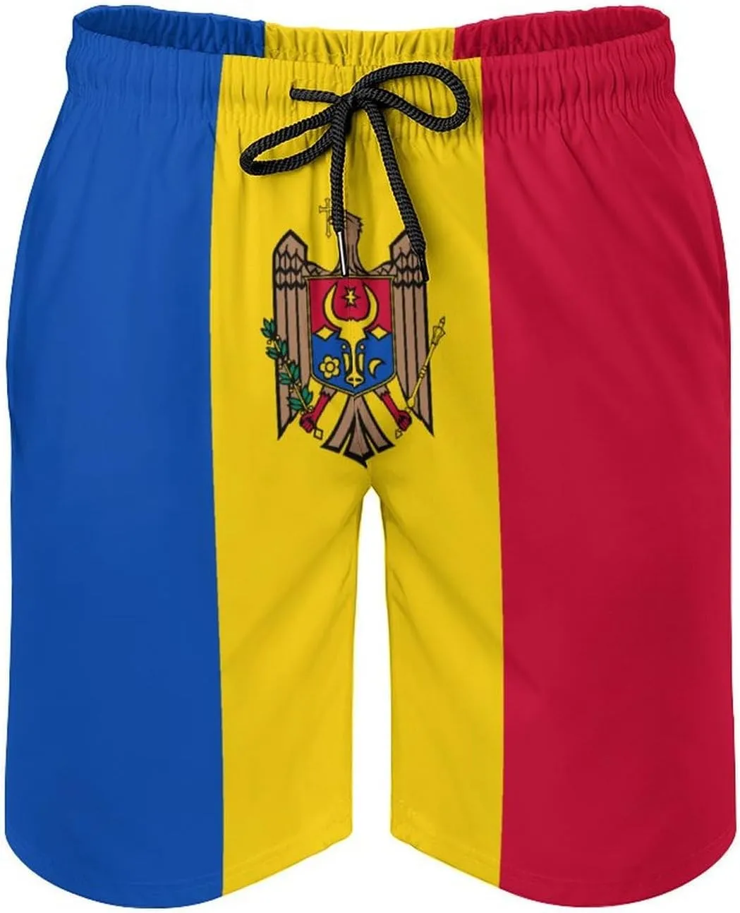 Nicaragua Flag Mens Shorts Casual Classic Fit Drawstring Summer Workout Beach Shorts Quick Dry with Elastic Waist and Pockets