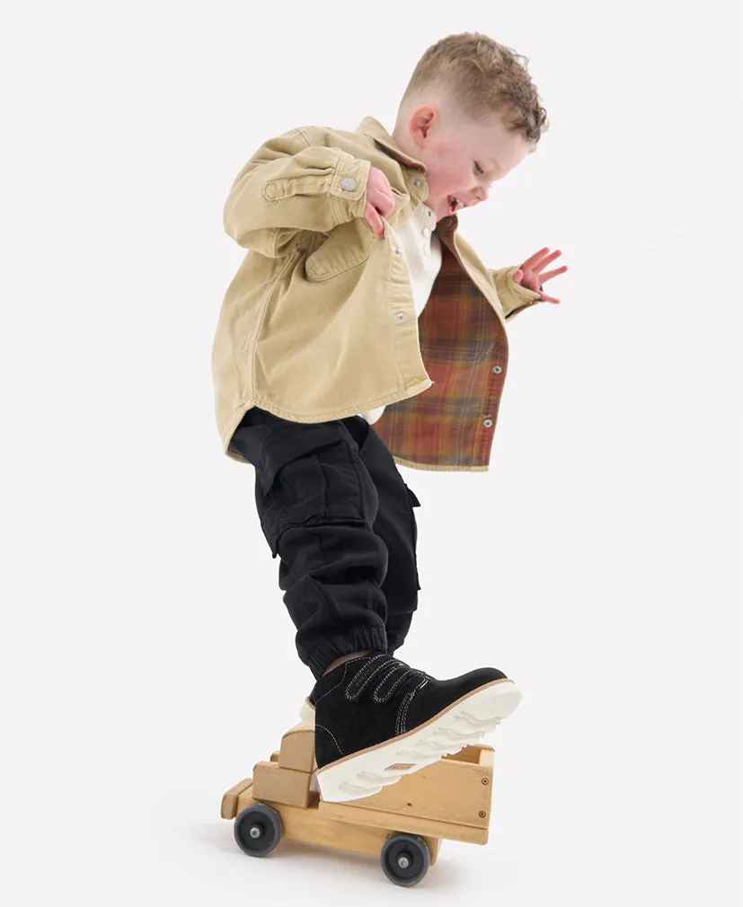 Orion  Black Premium Suede Kids Boot