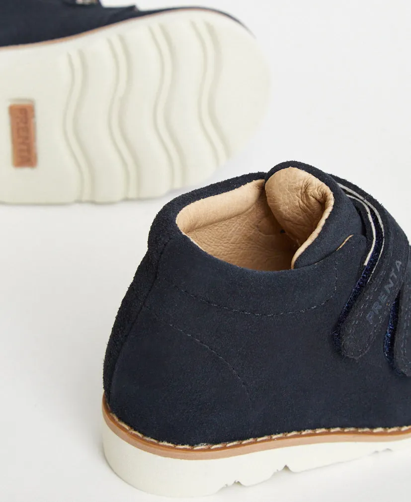 Orion Navy Suede Kids Boot