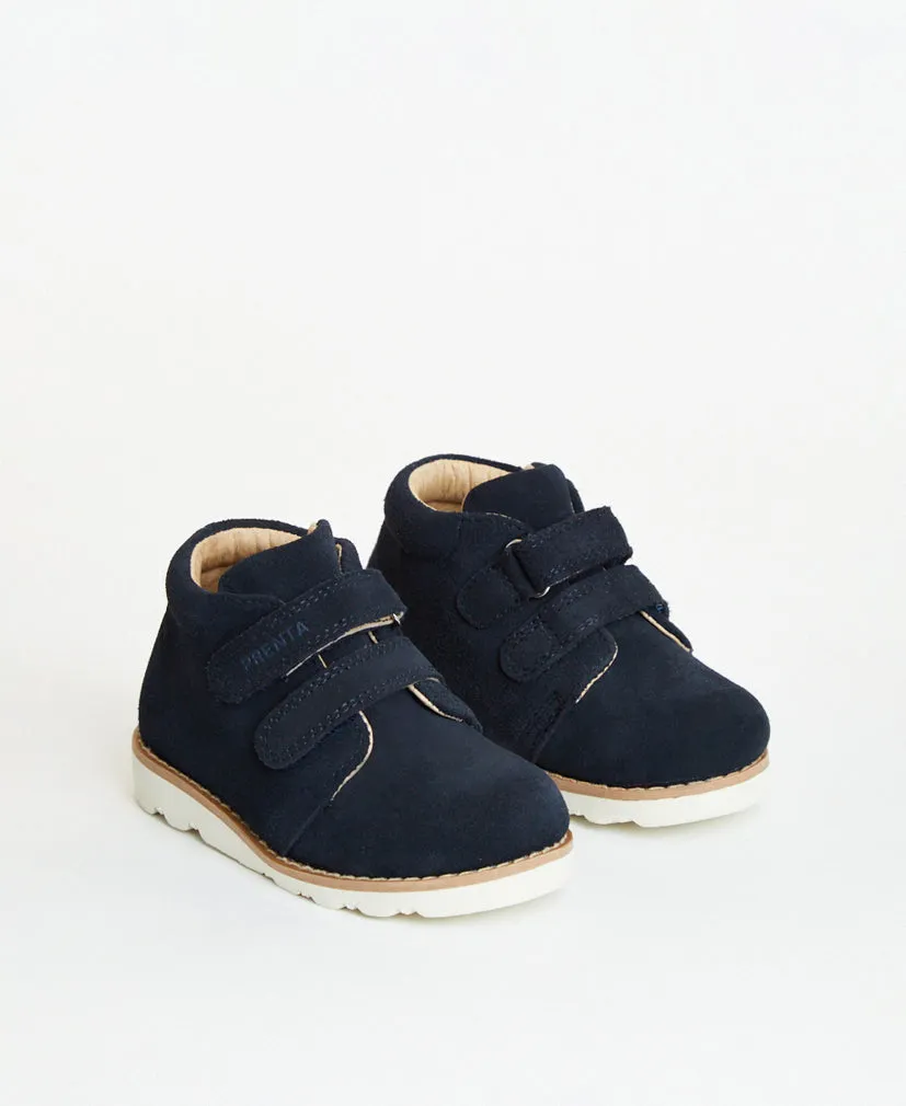 Orion Navy Suede Kids Boot