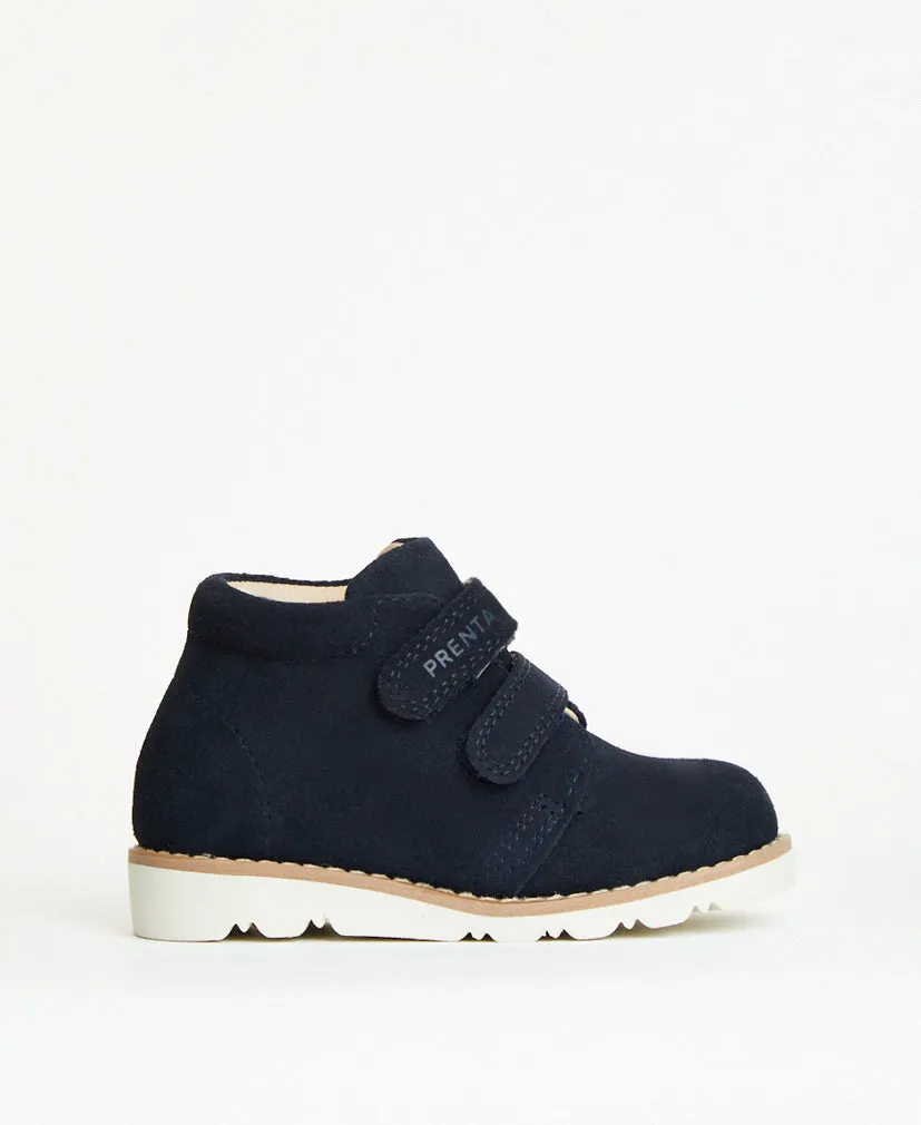 Orion Navy Suede Kids Boot