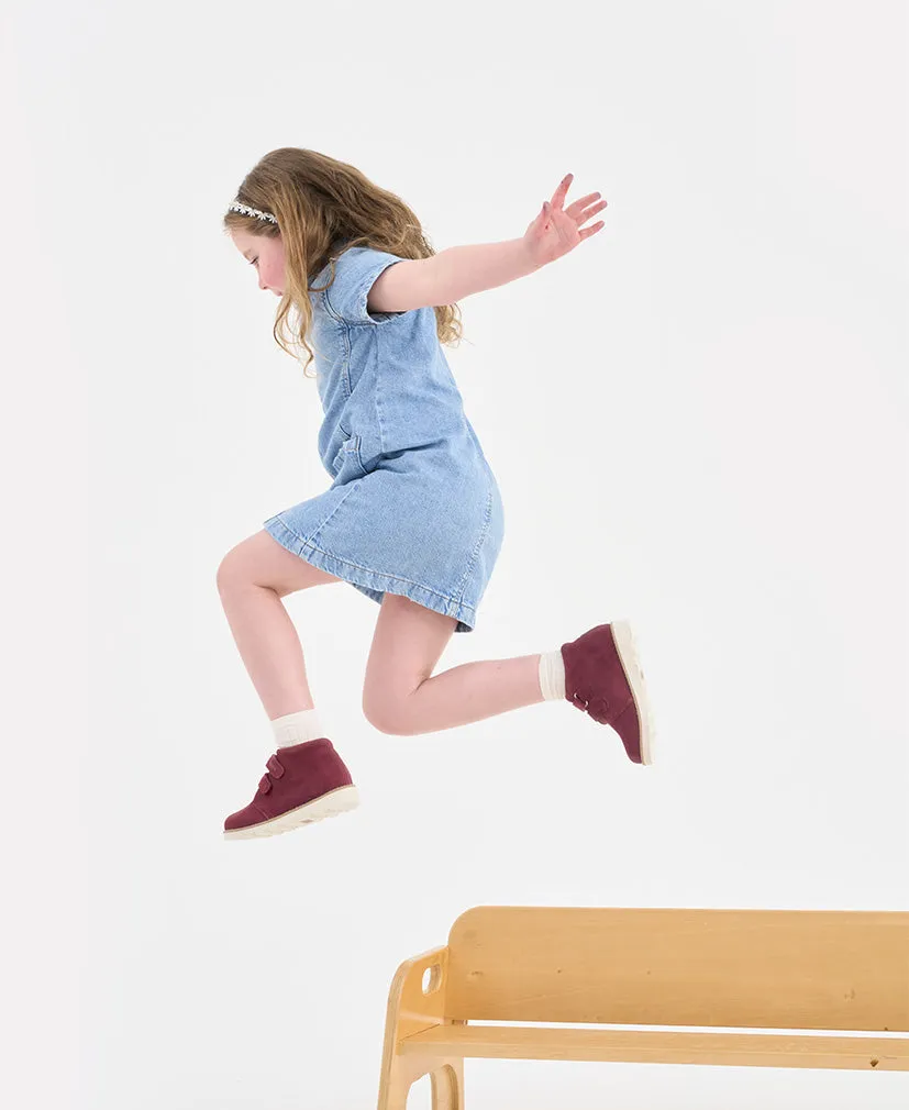 Orion Purple Suede Kids Boot