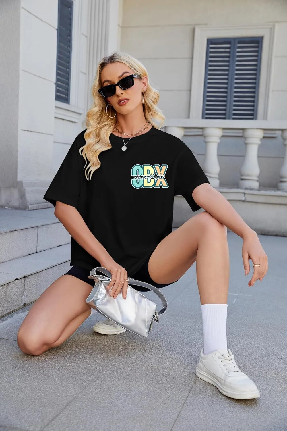 Outer Bank Shirts Pogues for Life Shirt Women Beach Tops Summer Sunflowers Graphic Tees Oversized Short Sleeve top