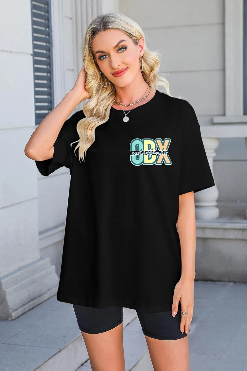 Outer Bank Shirts Pogues for Life Shirt Women Beach Tops Summer Sunflowers Graphic Tees Oversized Short Sleeve top