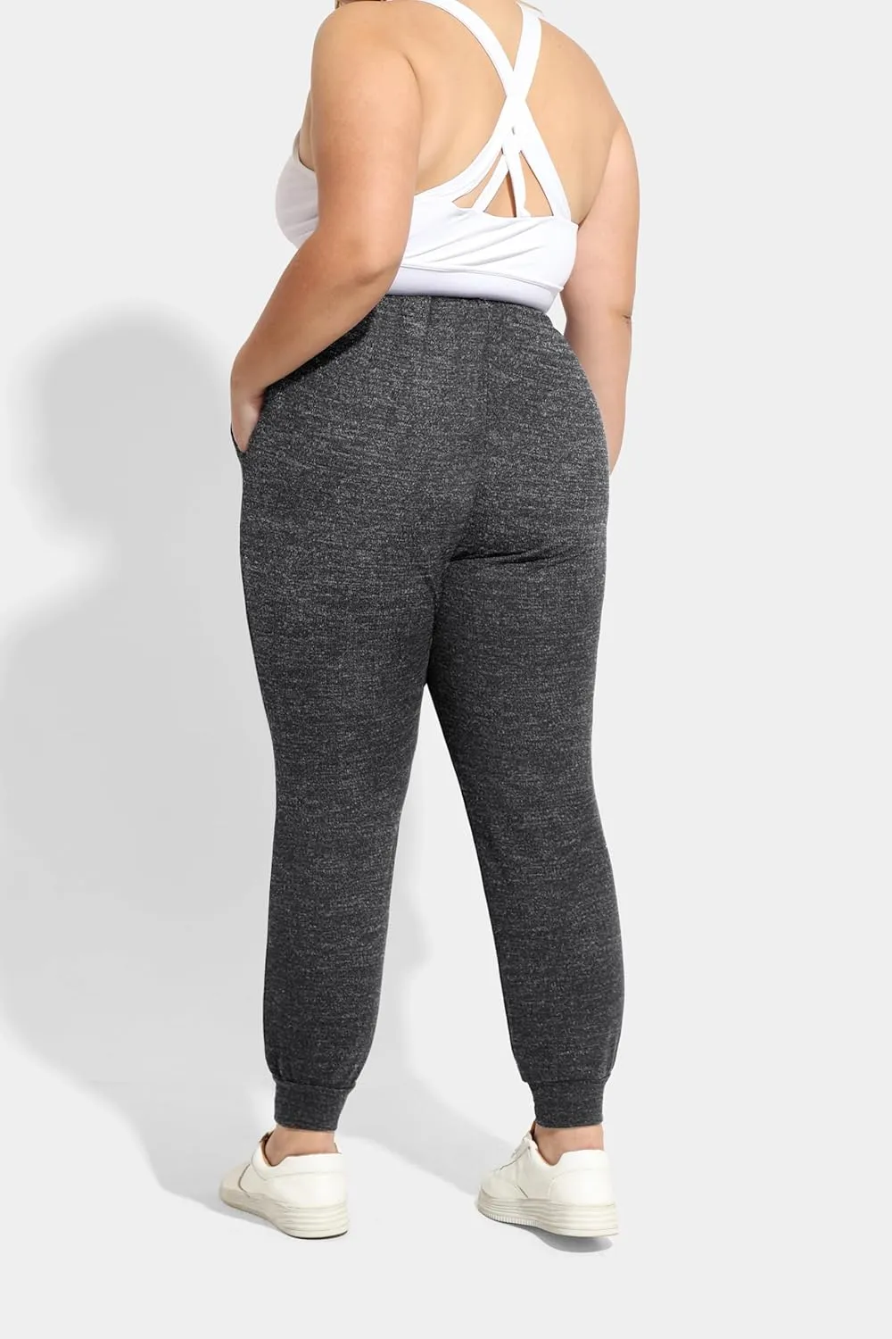 RITERA Plus Size Sweatpants for Women Soft Lounge Pants Casual Loose Comfy Pajama Drawstring Pant with Pockets XL-5XL