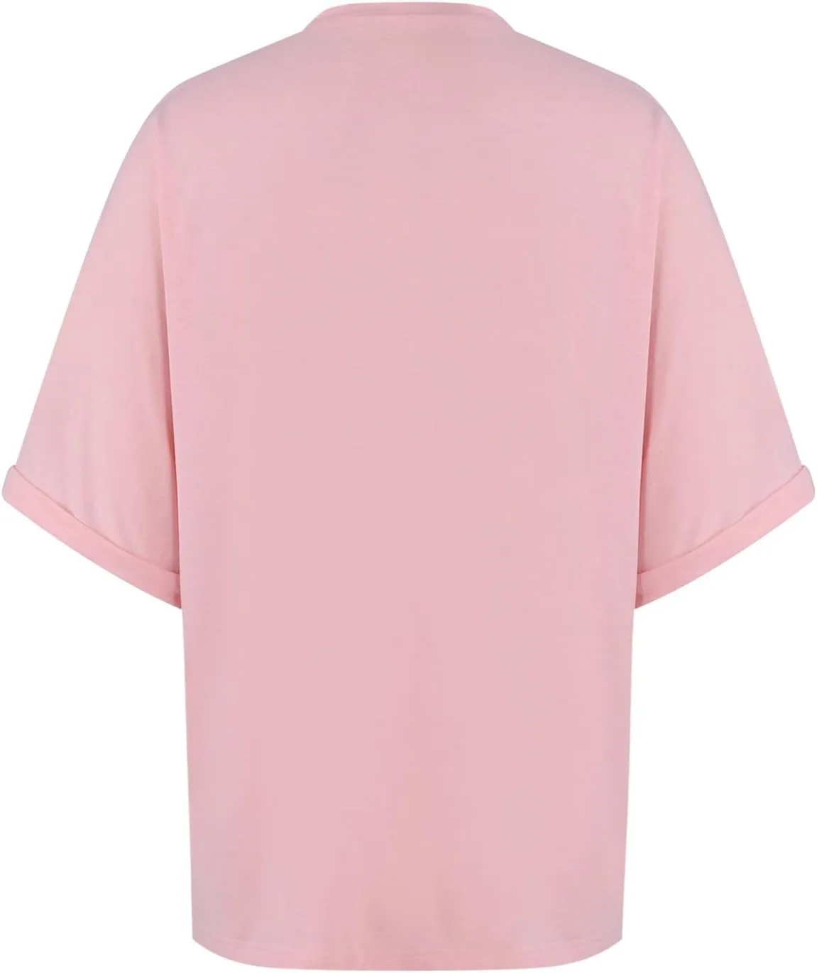 slqdgmryz Oversized Tshirts for Women Crew Neck Half Sleeve Tops Summer Loose Elbow Length Tee Shirts Business Casual Blouses
