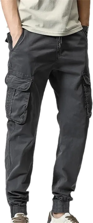 Spring Summer Mens Cargo Pants Men Multi-Pockets Streetwear Joggers Stretch Cotton Casual Trousers