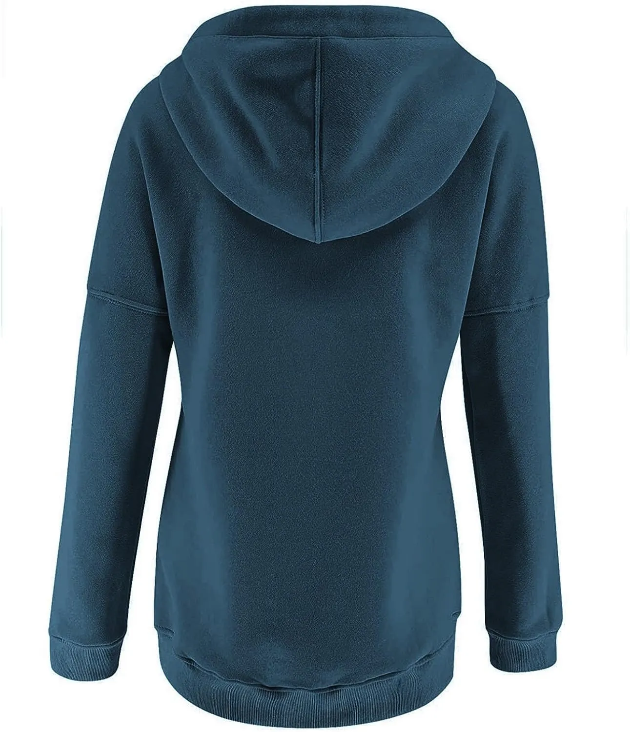Sweatshirt for Women Fall Womens 2024 Hoodies Button Collar Drawstring Hooded Pullover Sweatshirt Casual Long Sleeve Tops