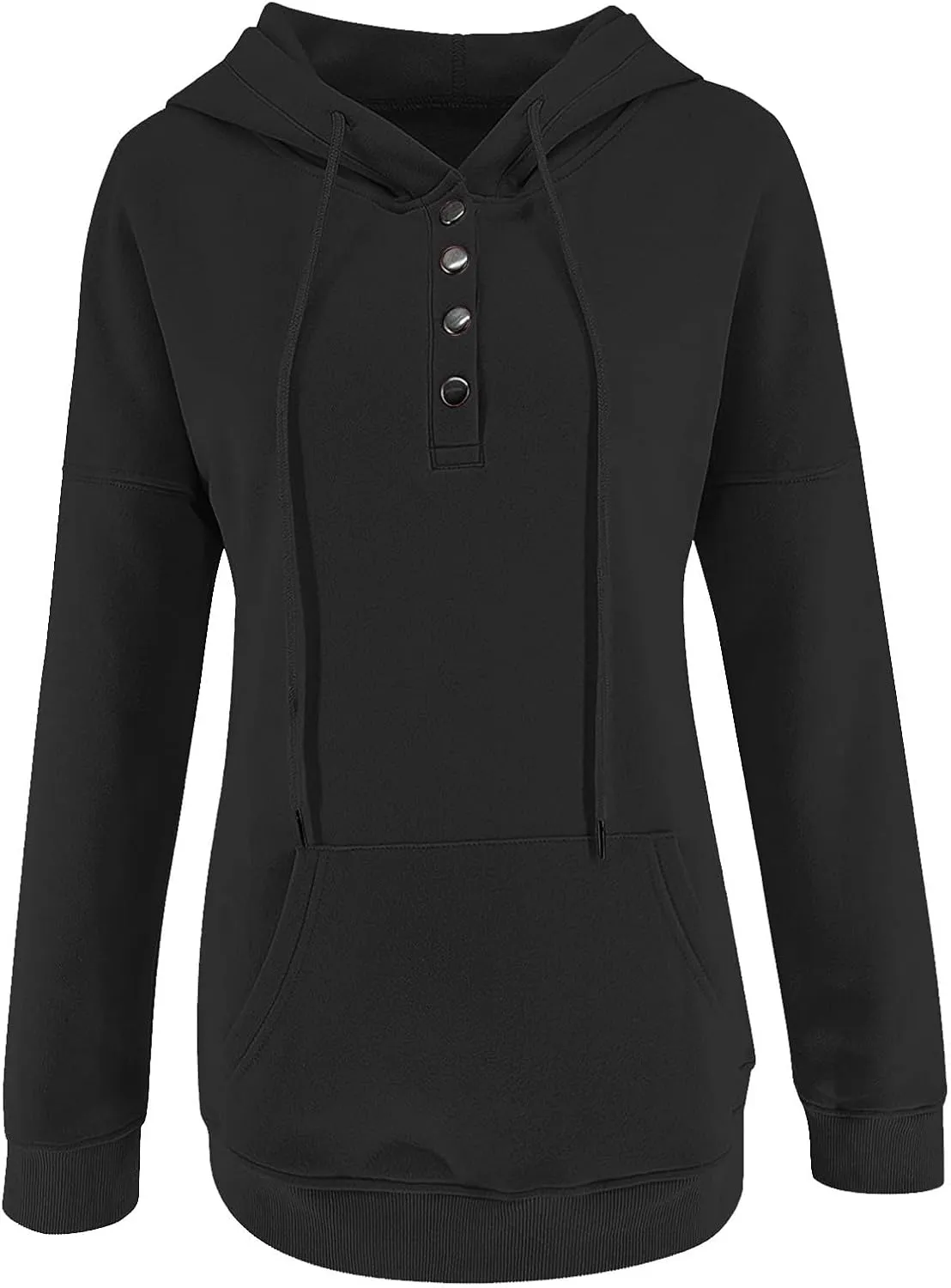 Sweatshirt for Women Fall Women's Casual Hoodies Long Sleeve Solid Lightweight Pullover Tops Loose Sweatshirt with Pocket