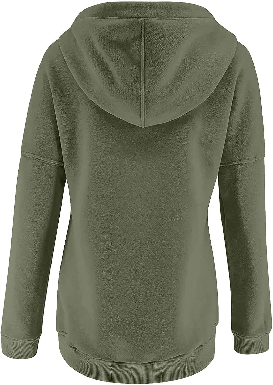 Sweatshirt for Women Zip Up Womens 2024 Hoodies Button Collar Drawstring Hooded Pullover Sweatshirt Casual Long Sleeve Tops