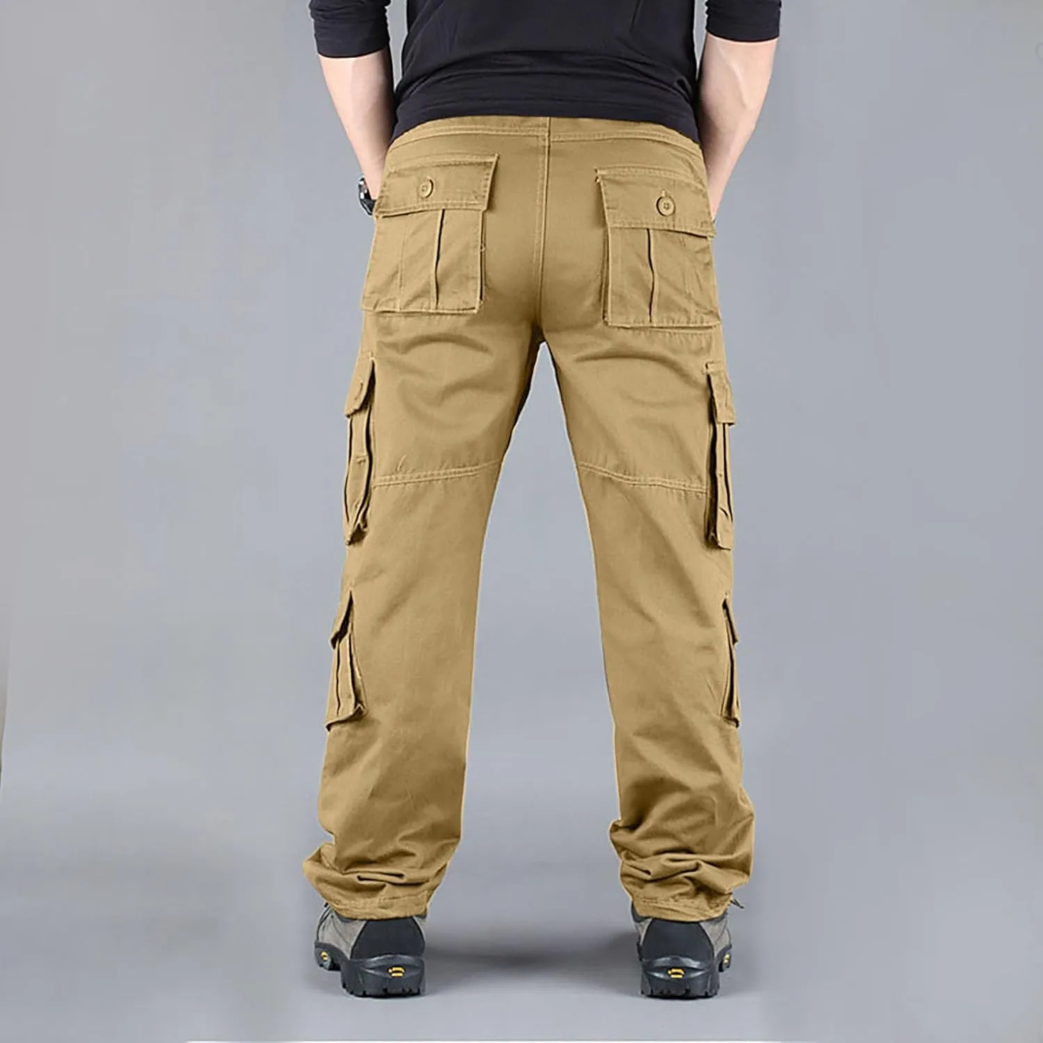 Travel Cargo Pants for Men, Trendy Lightweight Fit Utility Mens Work Pants