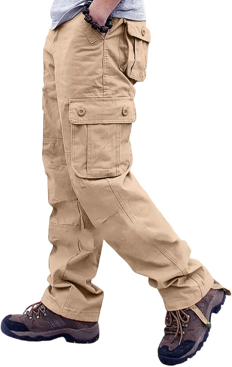 Trendy Cargo Pants for Men, Utility Summer Lightweight Outdoor Travel Hiking Pants Men