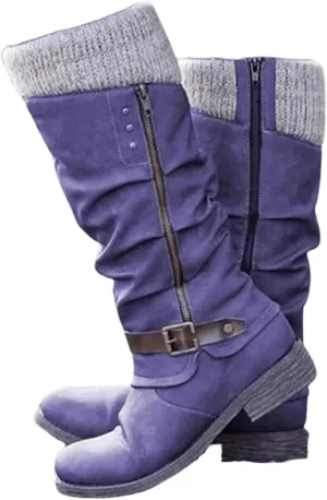 Winter Boots For Women 2022 Trendy Lace up Mid Calf Combat Riding Military Boots Closed Toe Side Zipper Platform Booties