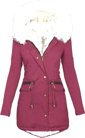 Winter Coats For Women 2024 Trendy Sherpa Lined Thick Hooded Jacket Warm Lightweight Fleece Outerwear With Pockets