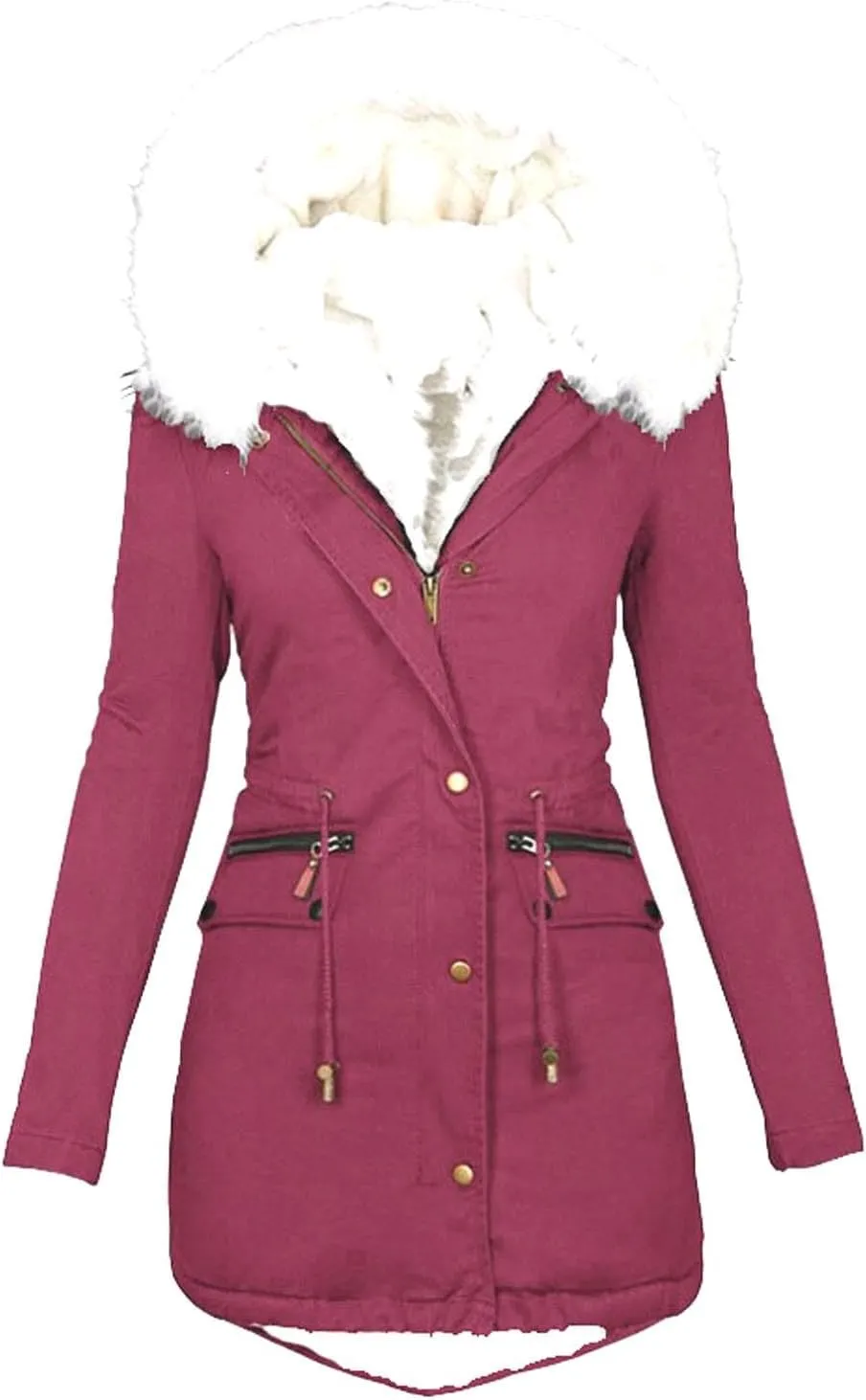 Winter Coats For Women 2024 Trendy Sherpa Lined Thick Hooded Jacket Warm Lightweight Fleece Outerwear With Pockets