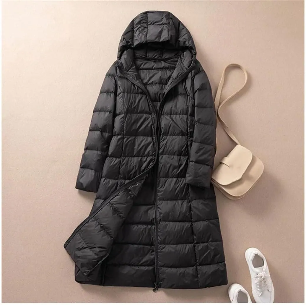 Winter Women Clothing Loose Hooded Down Jacket Warm Down Coat Parkas Female Long Puffer Outwears