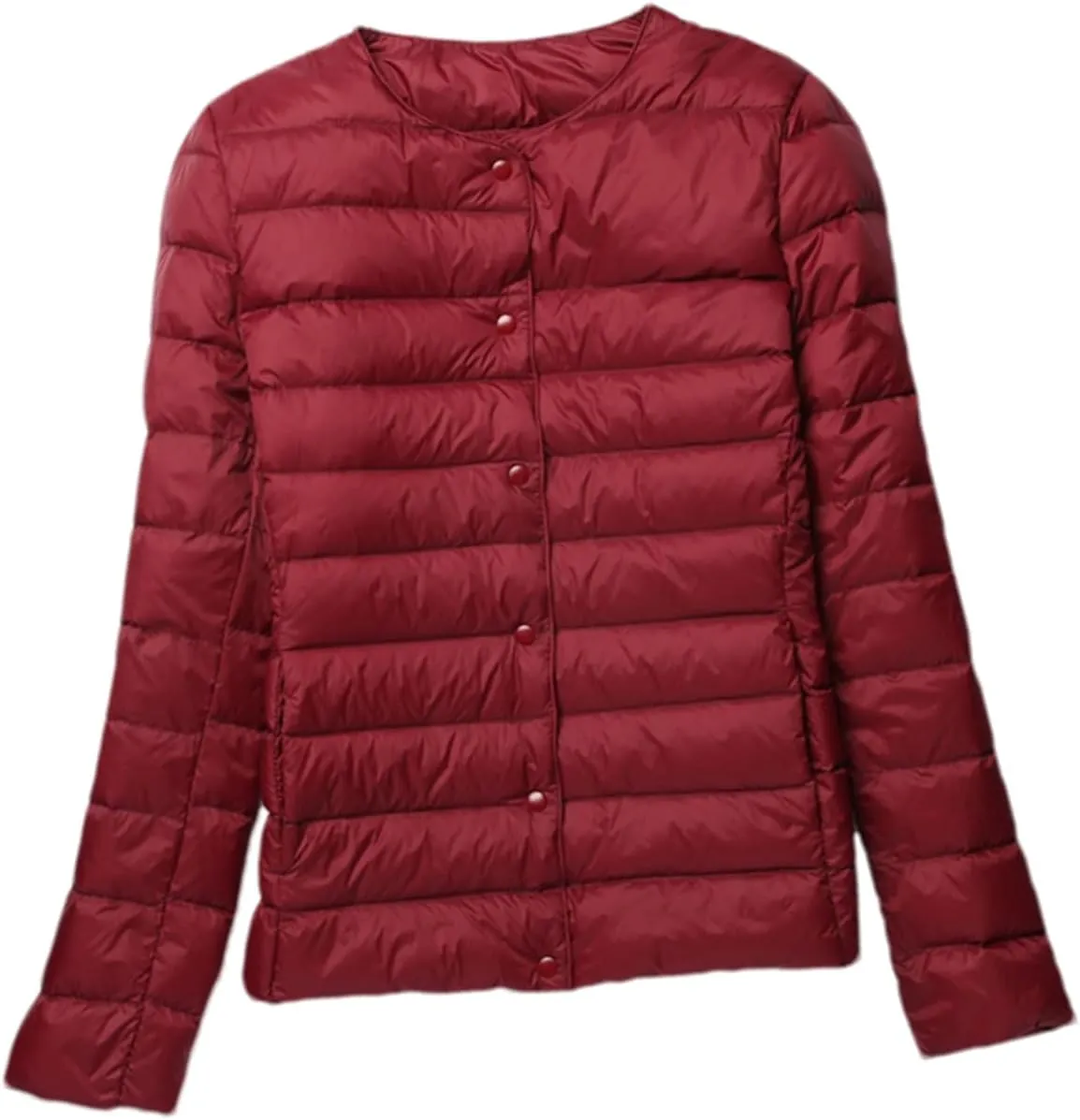 Women Duck Down Jacket Ultra Light Slim Short Coat Autumn Winter Thin Puffer Jacket