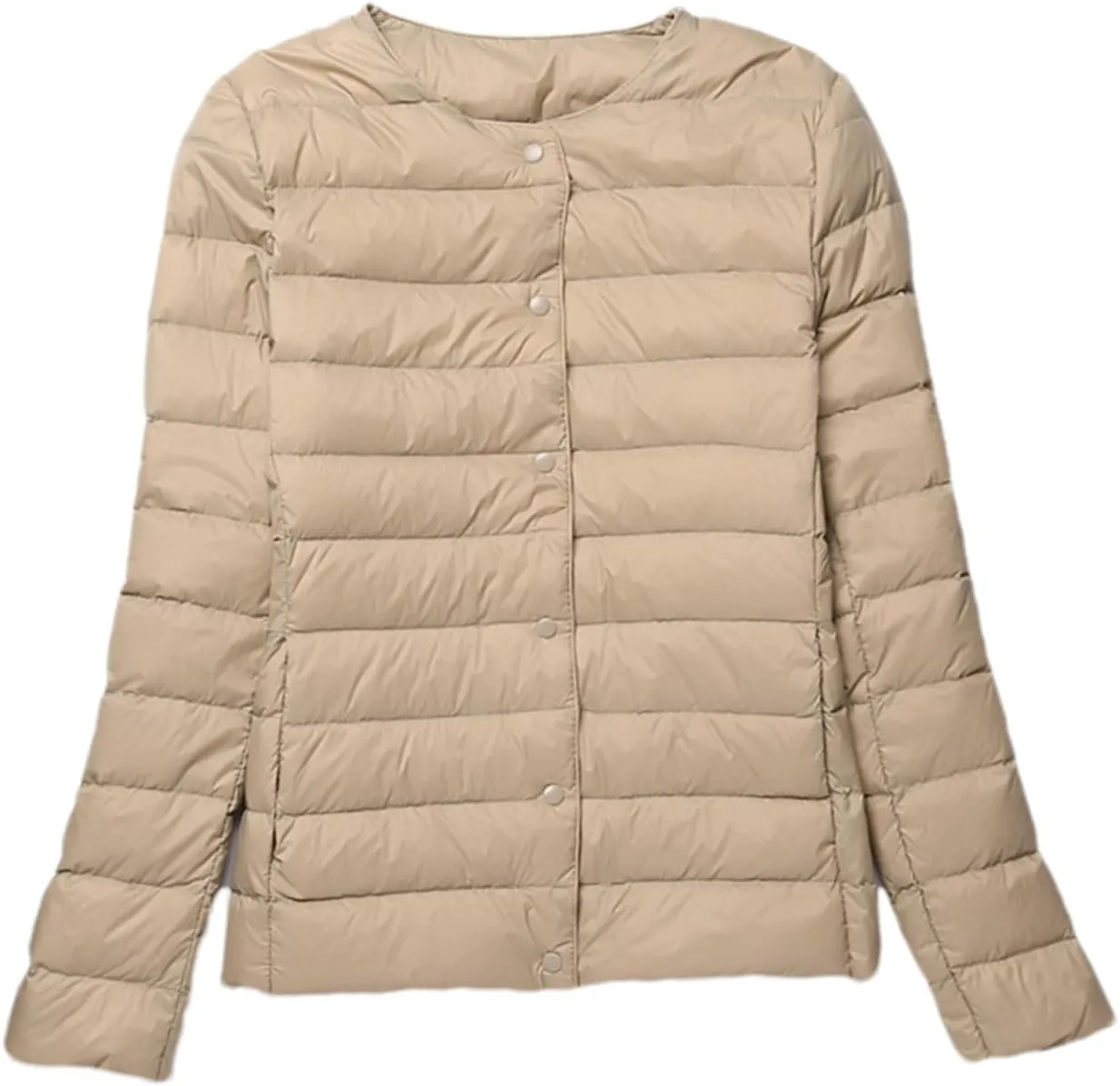 Women Duck Down Jacket Ultra Light Slim Short Coat Autumn Winter Thin Puffer Jacket