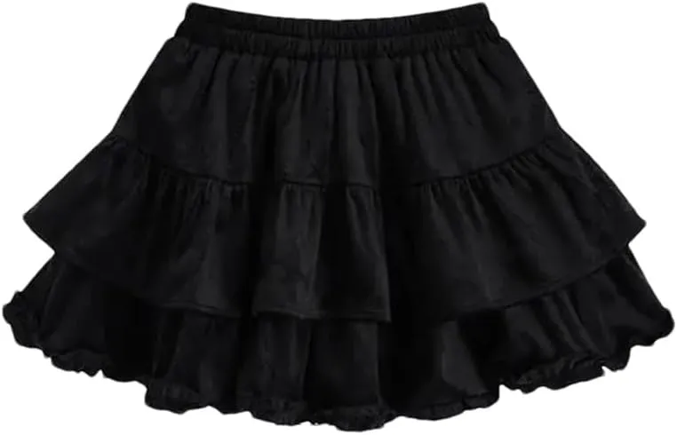Women Mini High Waist Skirt Summer Irregular Pleated Fluffy A-Line Slim Mini Skirts