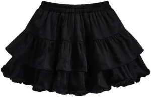 Women Mini High Waist Skirt Summer Irregular Pleated Fluffy A-Line Slim Mini Skirts