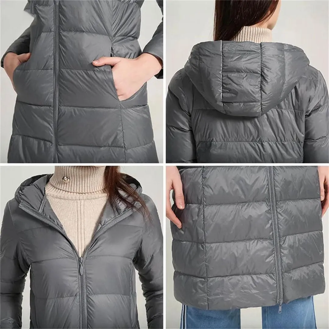 Women Winter Puffer Down Windproof Warm Lightweight Jacket Parkas Coats Hooded Coat Puffer Outwear
