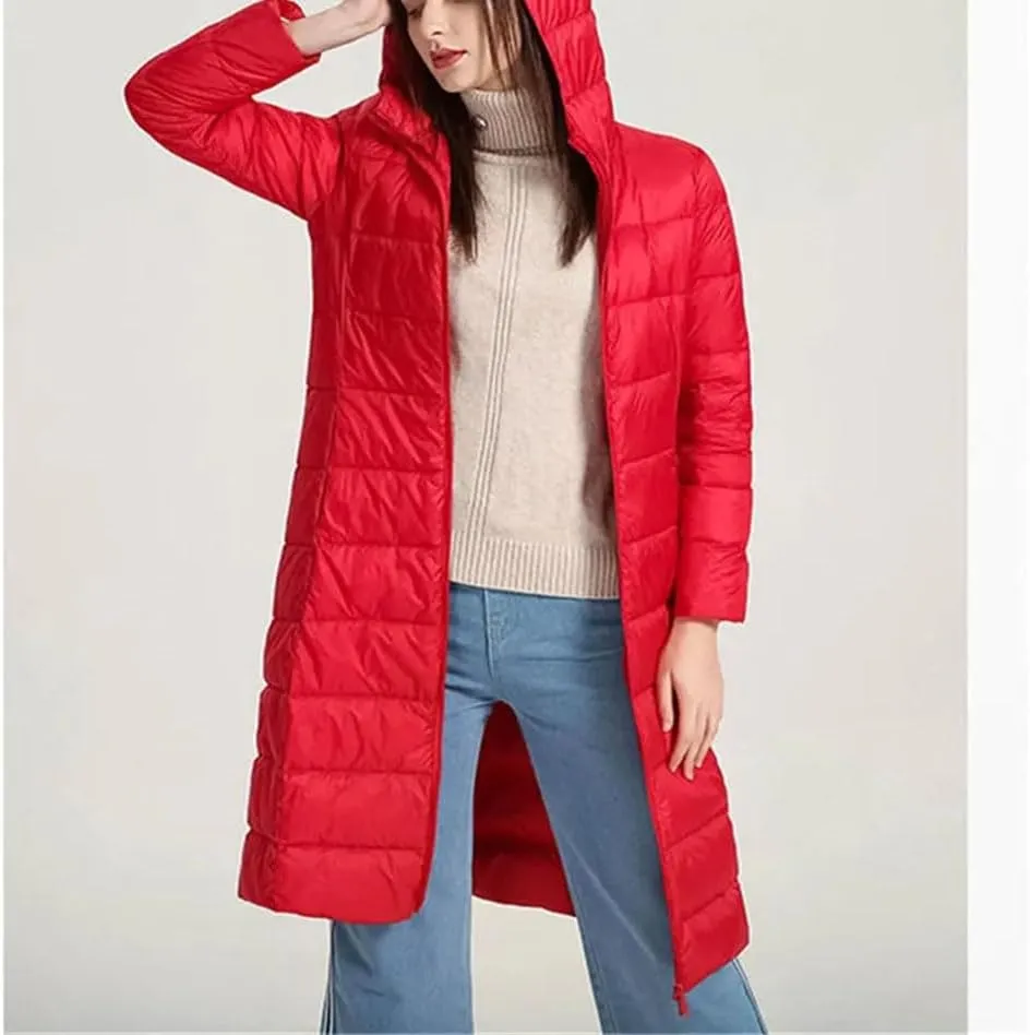 Women Winter Puffer Down Windproof Warm Lightweight Jacket Parkas Coats Hooded Coat Puffer Outwear