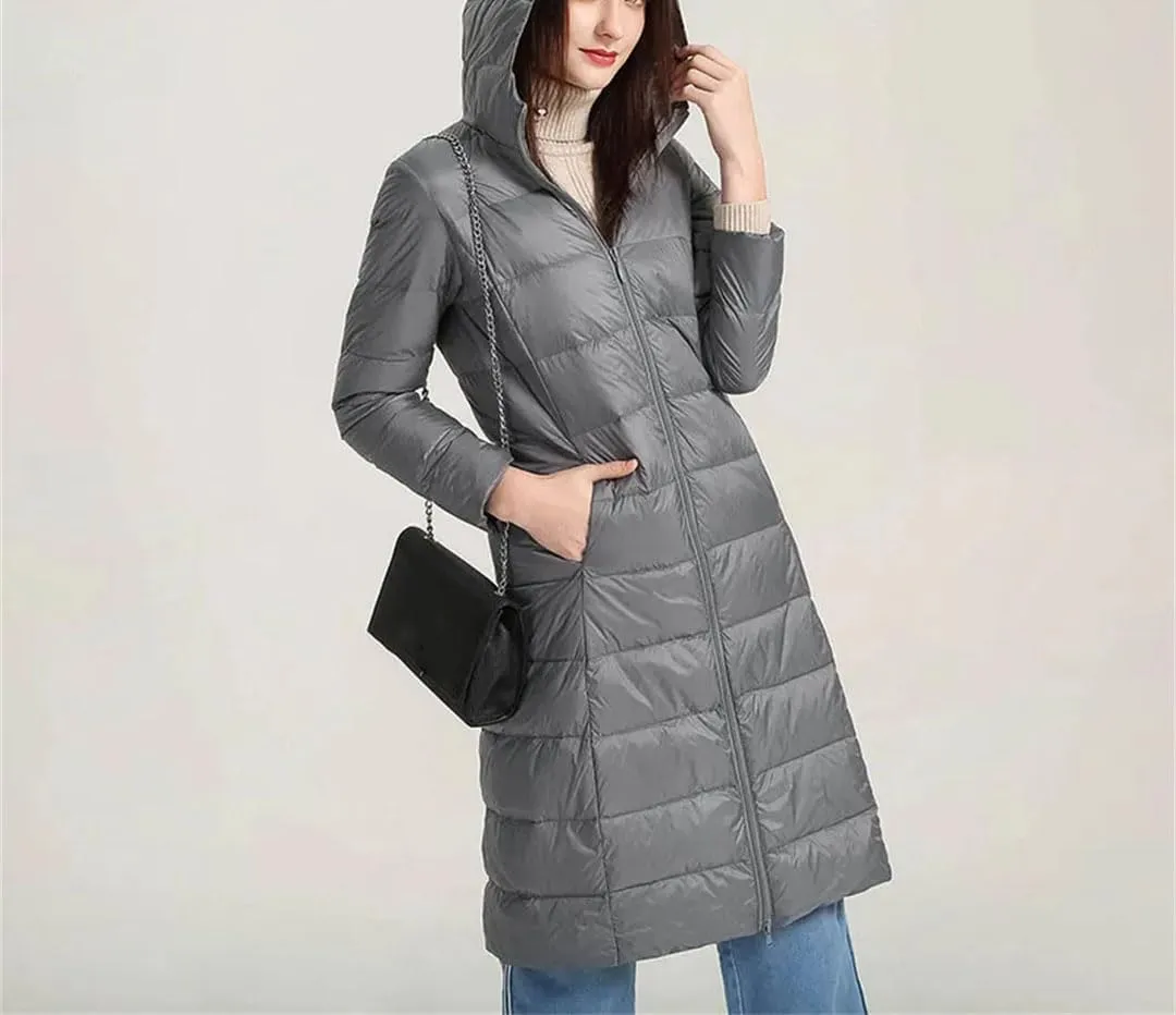 Women Winter Puffer Down Windproof Warm Lightweight Jacket Parkas Coats Hooded Coat Puffer Outwear