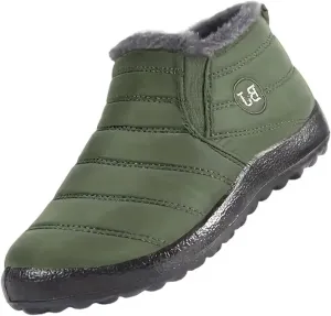 Womens Boots Winter Black Slip On Boots Waterproof Ladies for Women Boot with Comfort Barefoot Shoes Grounded Footwear Hiking Womens Cowboy Boots Snow Booties for Men