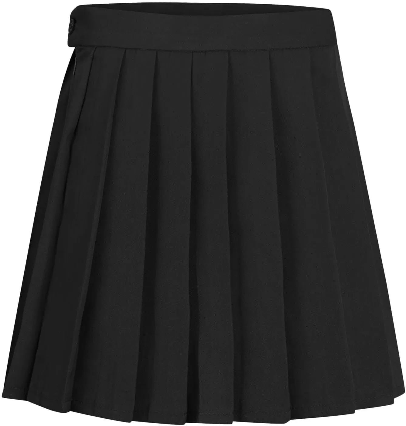 Womens Casual Pleated Mini Skirt High Waisted A-Line Comfortable Cute Ruffle Short Skirt