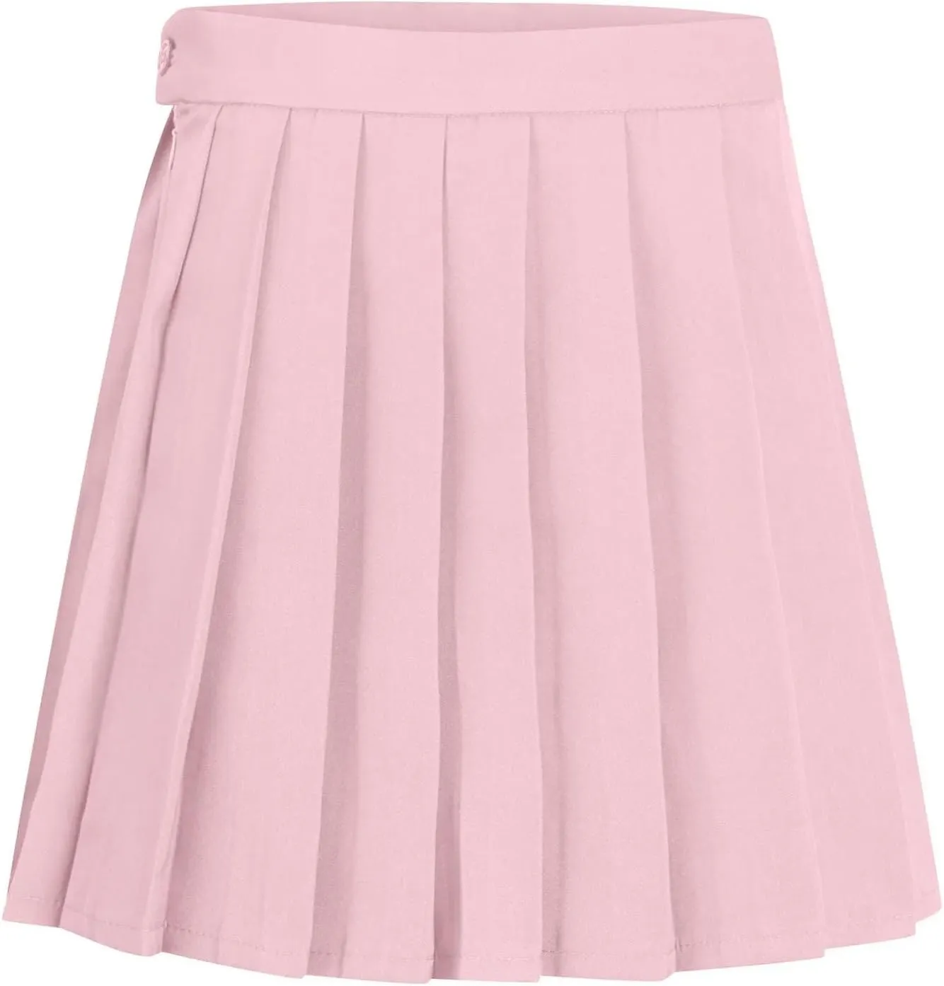Womens Casual Pleated Mini Skirt High Waisted A-Line Comfortable Cute Ruffle Short Skirt