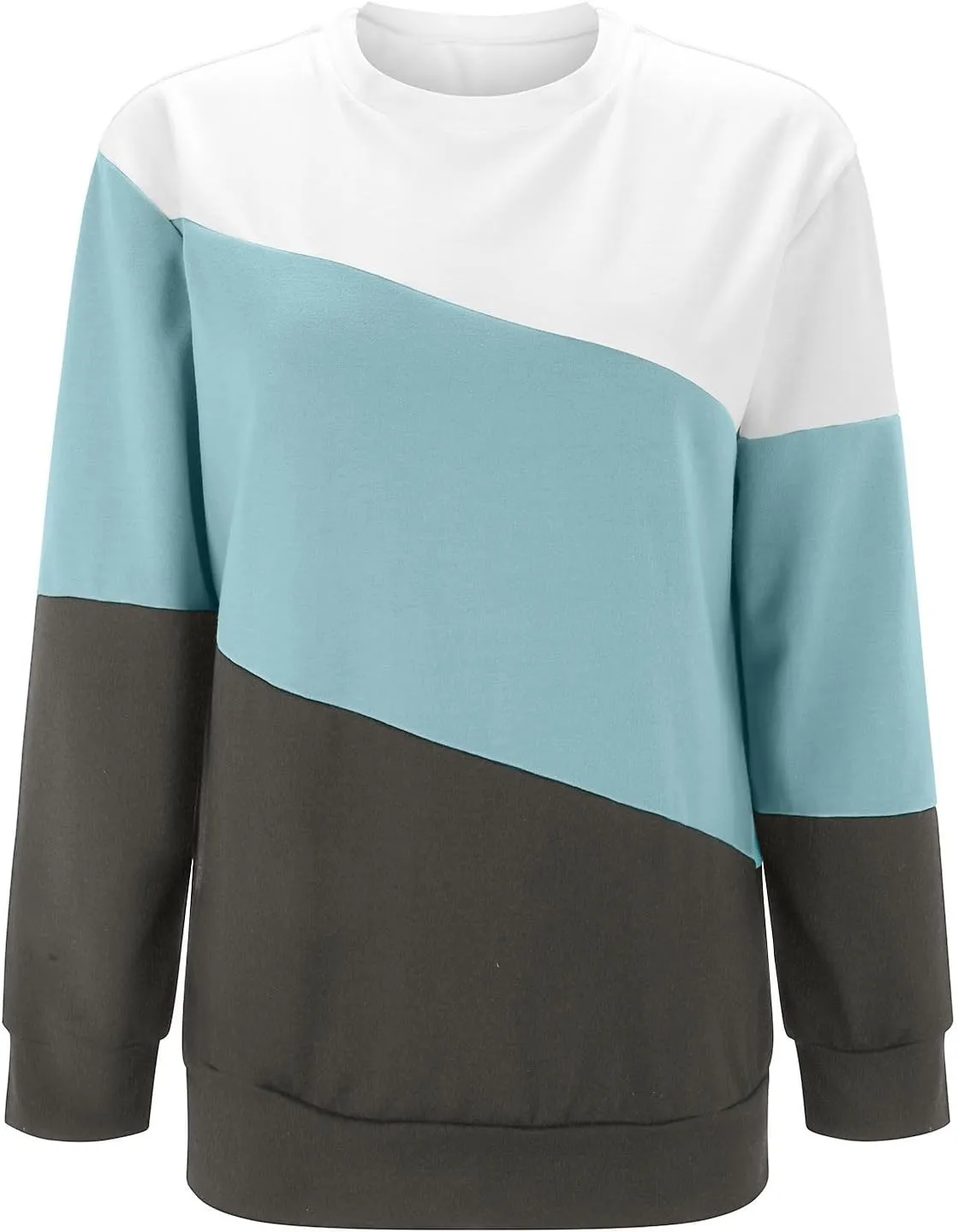Womens Oversized Sweatshirts Fall Crewneck Long Sleeve Pullover Sweatshirt Trendy Lightweight Outdoors Tops Pockets