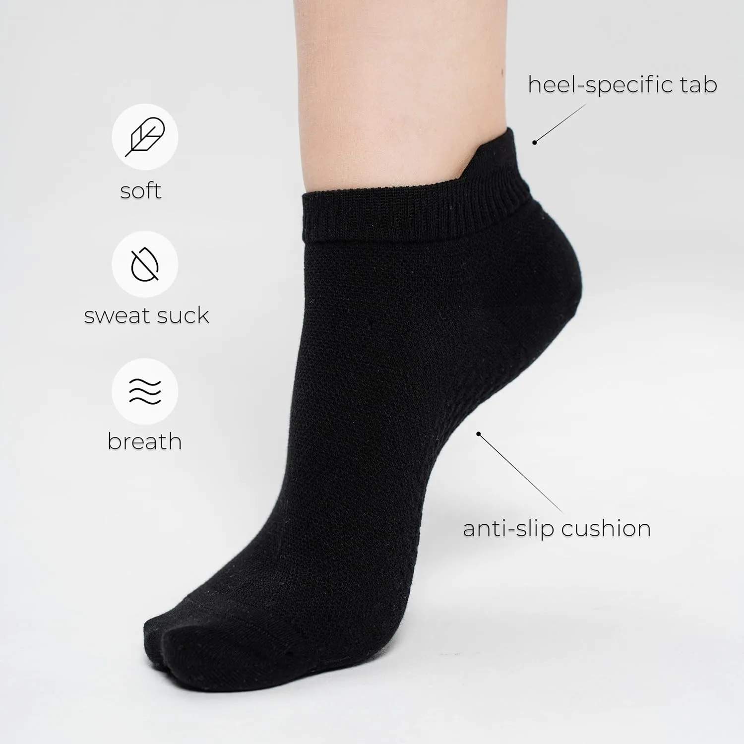 Womens SOCKS Ankle Athletic Running Low Cut Sport With Tab. (US, Numeric, 35, 39, Regular, Short.