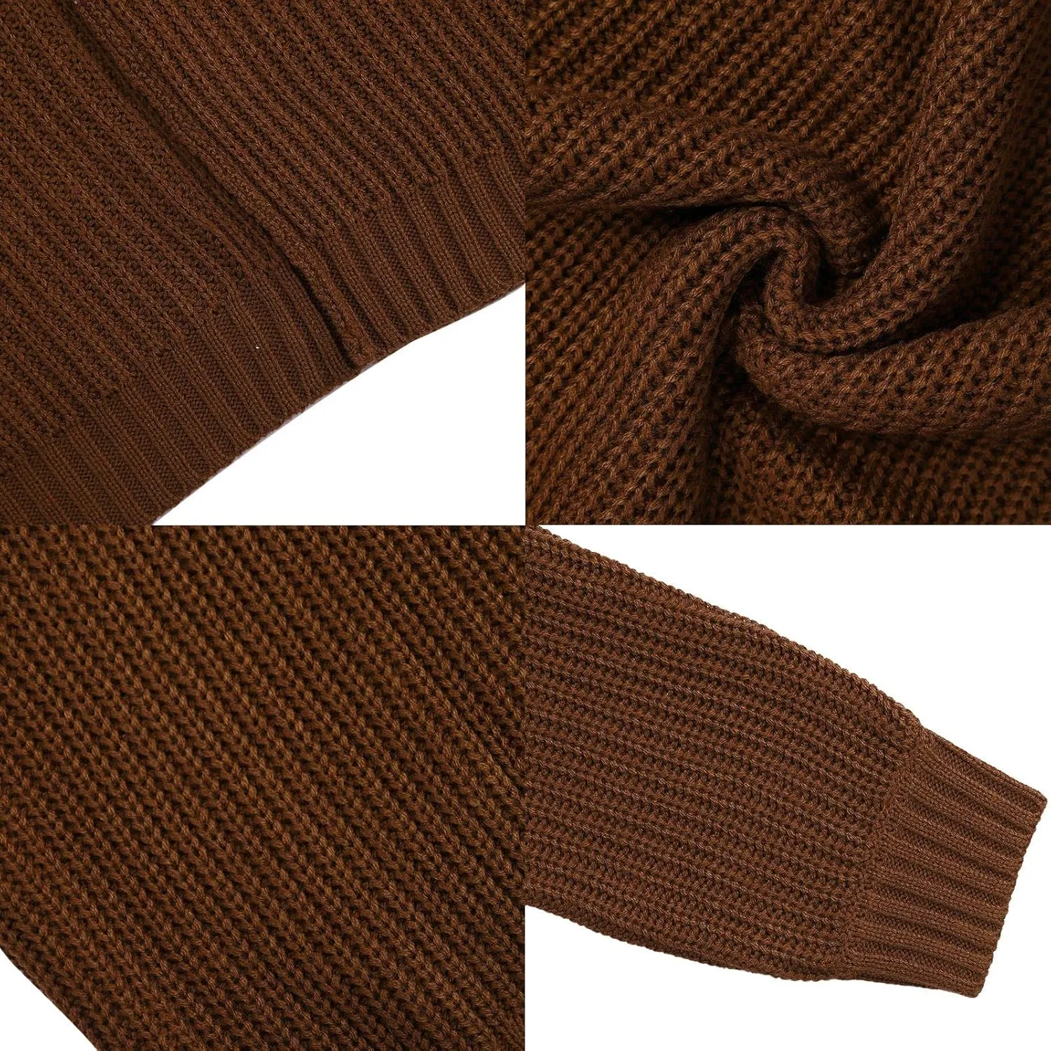 Womens Turtleneck Long Sleeve Knit Pullover Sweaters Solid Fall Winter Casual Spilt Hem Sweater Tops