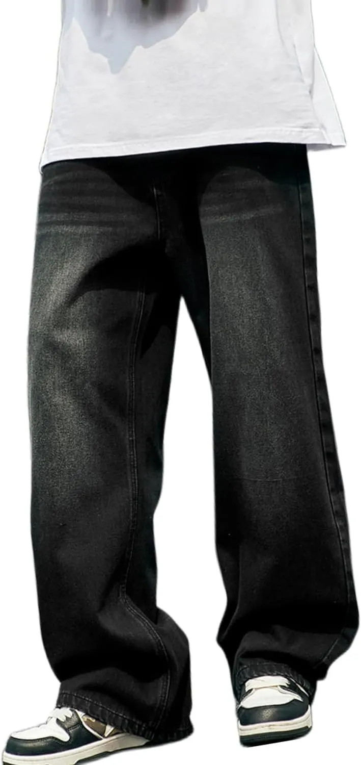 Y2k Cargo Pants Baggy Denim Jeans Mens Gothic Grunge Relaxed Fit Pants Sweatpants Work Trousers