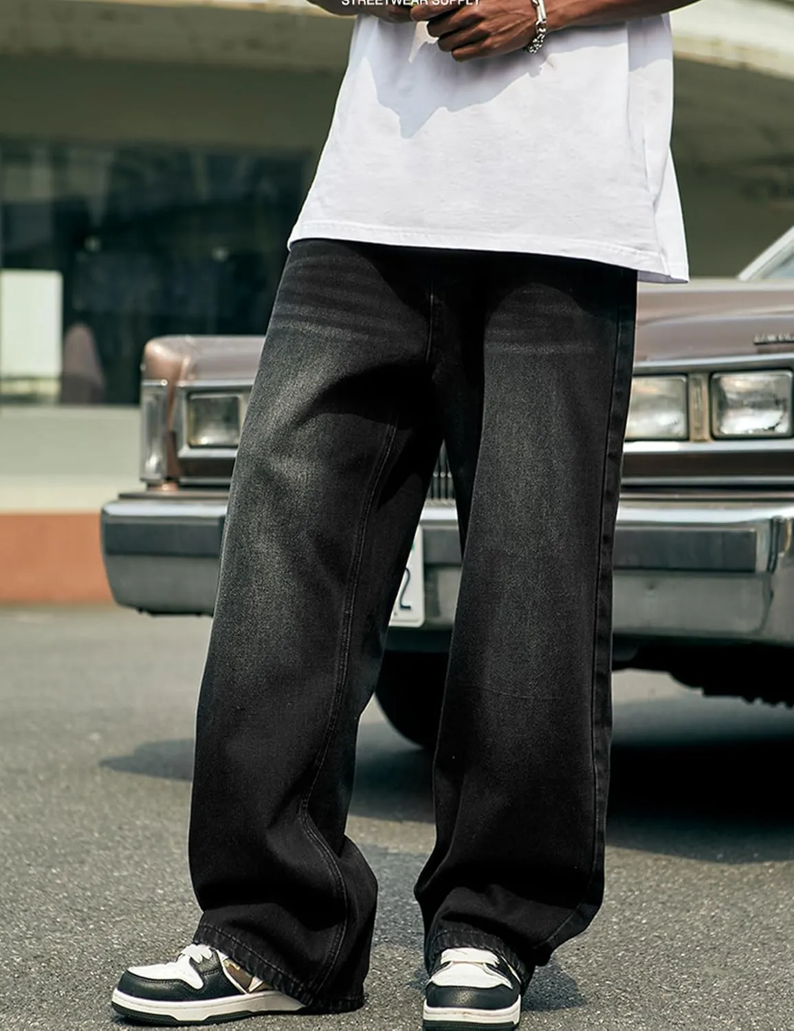 Y2k Cargo Pants Baggy Denim Jeans Mens Gothic Grunge Relaxed Fit Pants Sweatpants Work Trousers