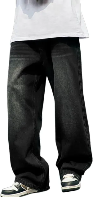 Y2k Cargo Pants Baggy Denim Jeans Mens Gothic Grunge Relaxed Fit Pants Sweatpants Work Trousers