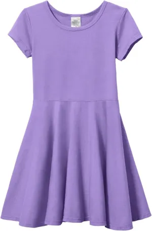 Yellow Twirly Dress with Short Sleeves by City Threads