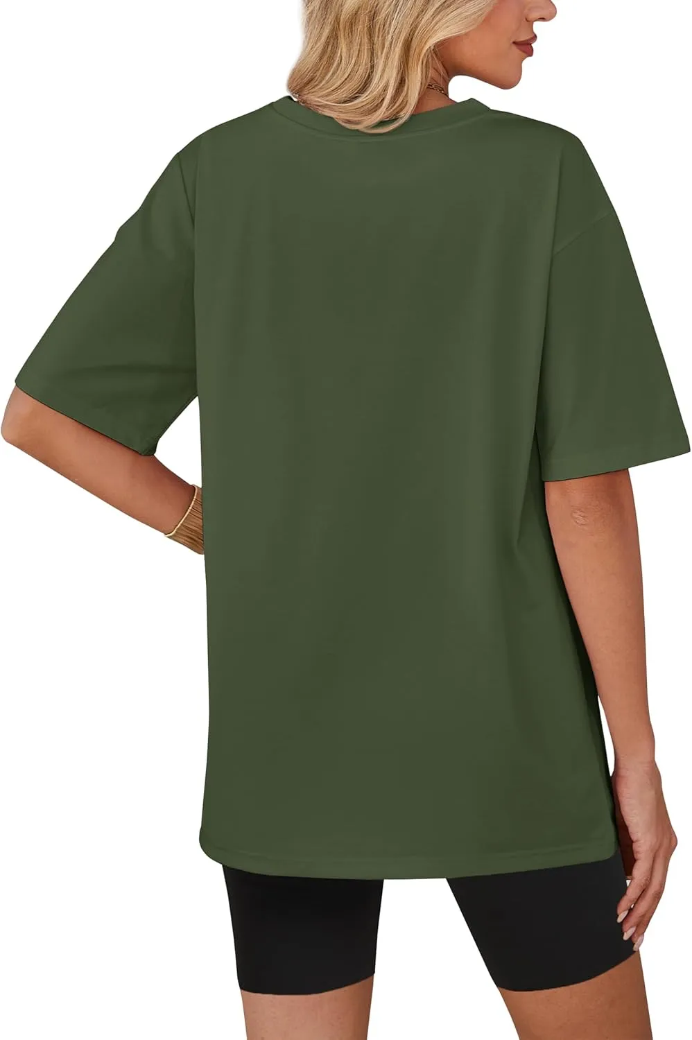 YUCOLEN Oversized T Shirts for Women Loose Fit Short Sleeve Crewneck Plus Size Tops UPF 50  Casual Workout Summer Tees